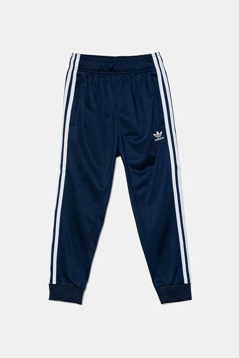 adidas Originals pantaloni de trening pentru copii culoarea bleumarin, cu imprimeu, JV8567
