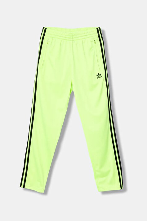 adidas Originals spodnie dresowe dziecięce kolor zielony z aplikacją JV8591