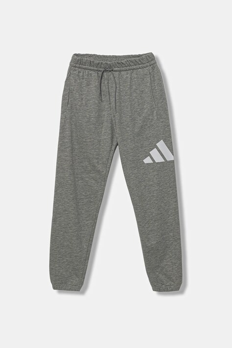 adidas spodnie dresowe dziecięce kolor szary z nadrukiem JV9915