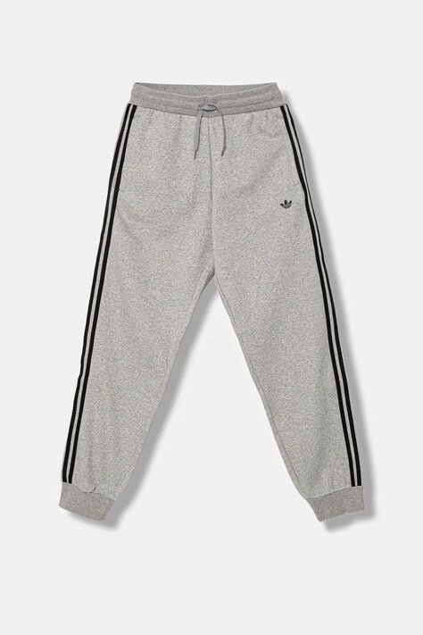 adidas Originals pantaloni de trening pentru copii culoarea gri, melanj, JW1090