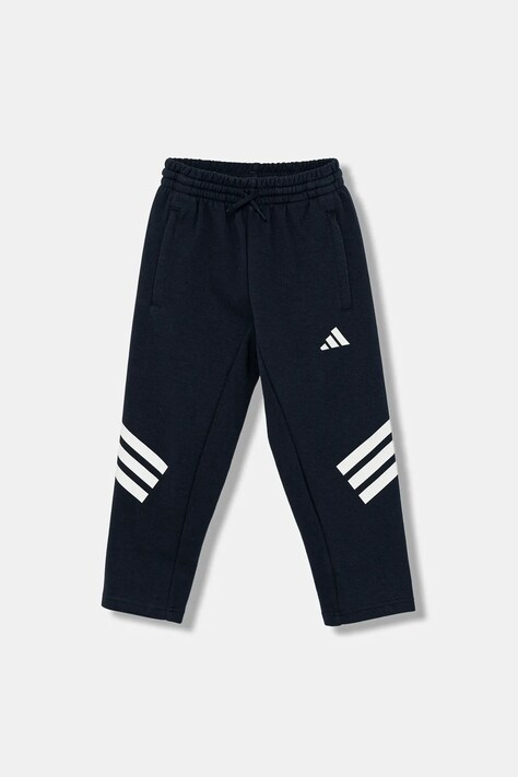 adidas spodnie dresowe dziecięce kolor granatowy z nadrukiem JW7520