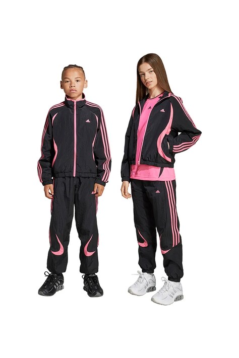Dječji donji dio trenirke adidas Originals boja: crna, s aplikacijom, JY6322