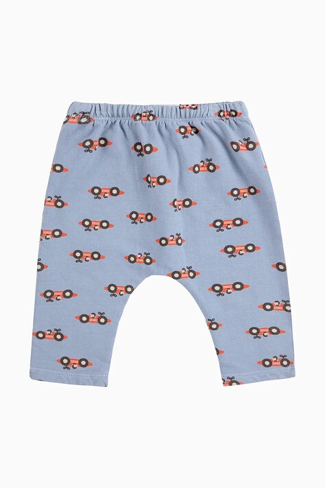 Kojenecké tepláky Bobo Choses Race Car modrá barva, 225AB013