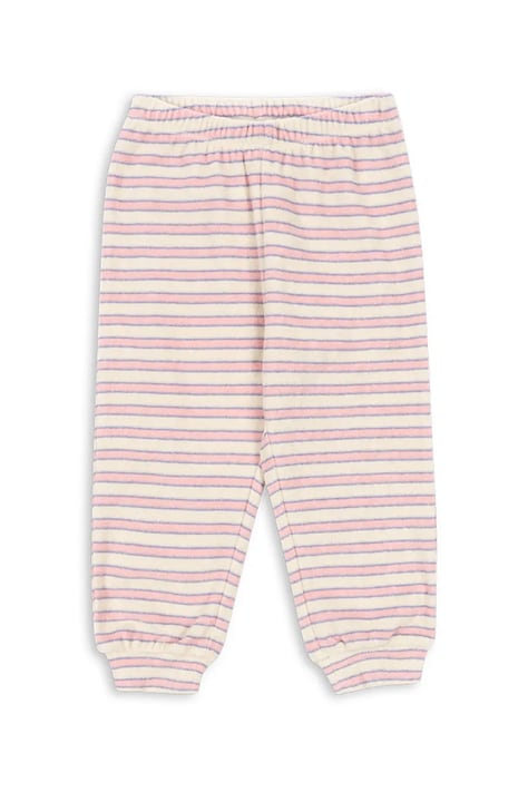 Dětské tepláky s bavlnou Konges Sløjd ITTY SWEAT PANTS GOTS růžová barva, KS103830