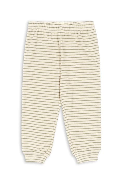 Dětské tepláky s bavlnou Konges Sløjd ITTY SWEAT PANTS GOTS žlutá barva, KS103830