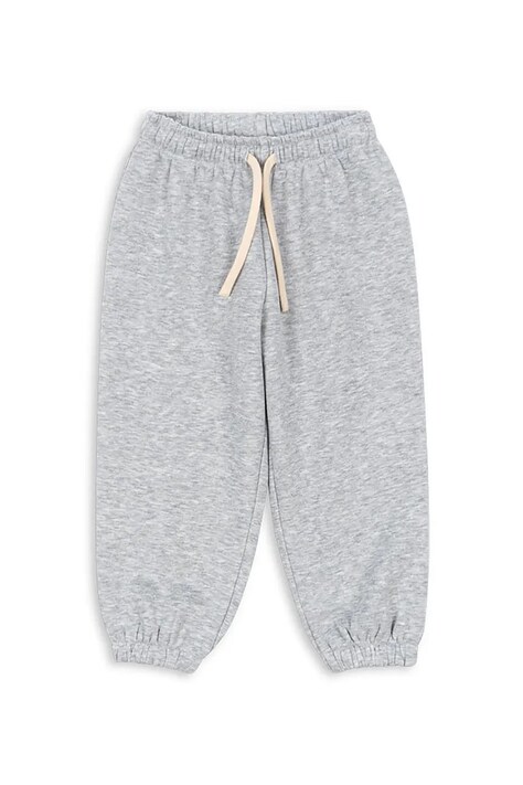 Konges Sløjd spodnie dziecięce LOU SWEAT PANTS OCS kolor szary gładkie KS103867