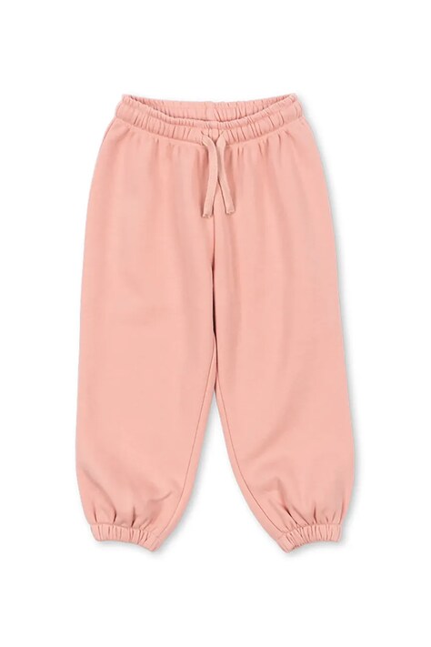 Konges Sløjd spodnie dziecięce LOU SWEAT PANTS OCS kolor różowy gładkie KS103867