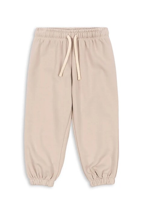 Konges Sløjd pantaloni copii LOU SWEAT PANTS OCS culoarea bej, uni, KS103867