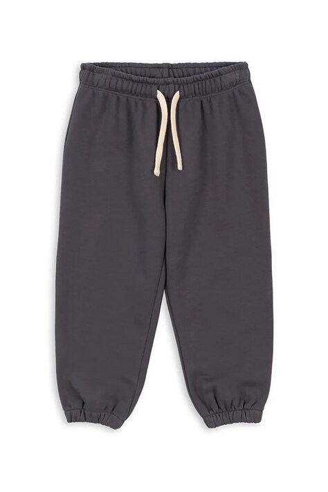 Konges Sløjd spodnie dziecięce LOU SWEAT PANTS OCS kolor szary gładkie KS103867