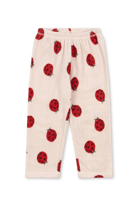 Konges Sløjd spodnie TAVI FLEECE PANTS GRS kolor beżowy gładkie KS103541
