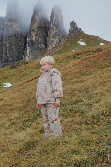 Konges Sløjd spodnie dziecięce MISMOU SNOW PANTS kolor szary KS103514