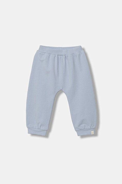 United Colors of Benetton spodnie dresowe niemowlęce kolor niebieski gładkie 3MDSAF02C