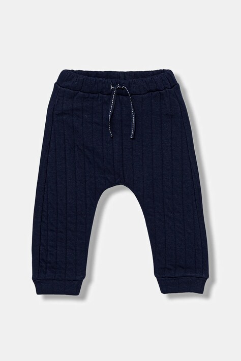 United Colors of Benetton pantaloni de trening pentru bebeluși culoarea bleumarin, uni, 3JOEAF02G