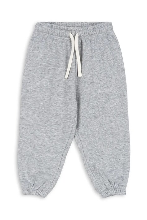 Konges Sløjd spodnie dresowe bawełniane dziecięce LOU SWEAT PANTS OCS kolor szary gładkie KS104345