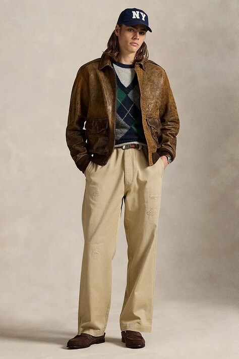 Bombažne hlače Polo Ralph Lauren rjava barva, 710971947