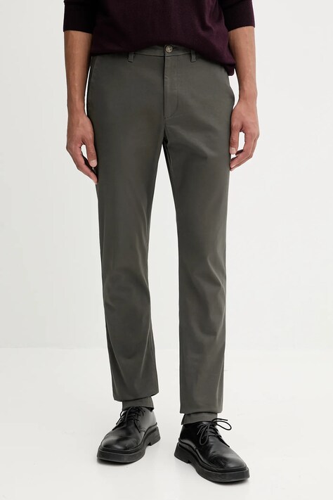 Hlače Calvin Klein boja: siva, ravna, LV040EM633