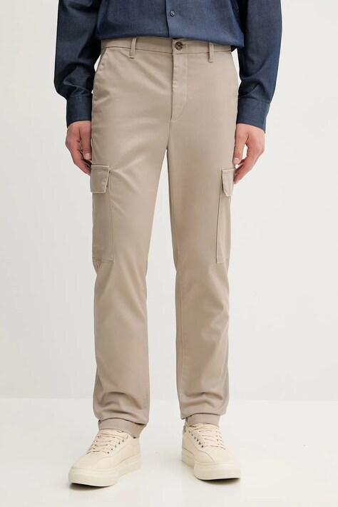 Παντελόνι Calvin Klein χρώμα: μπεζ, LV04LC619G