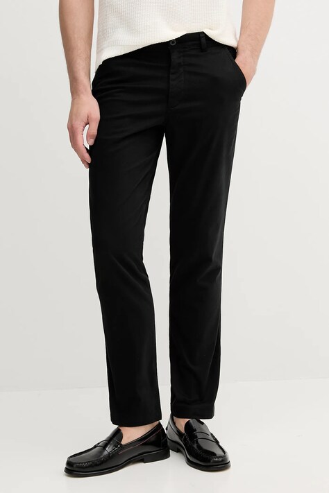 Calvin Klein Jeans pantaloni culoarea negru, drept, LV040EM628