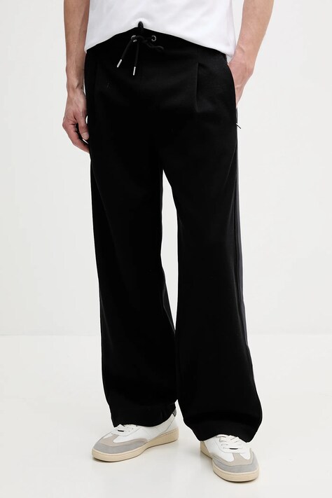 BOSS pantaloni de trening culoarea negru, cu imprimeu, 50543681