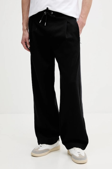 BOSS pantaloni de trening culoarea negru, cu imprimeu, 50543681