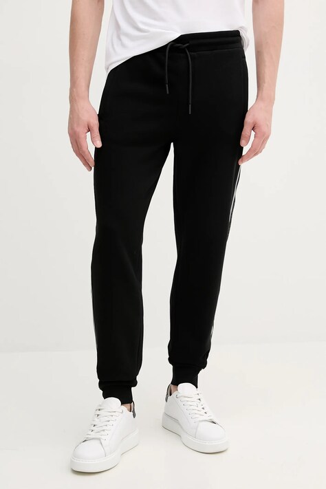 Karl Lagerfeld pantaloni de trening culoarea negru, cu imprimeu, 553910.705034