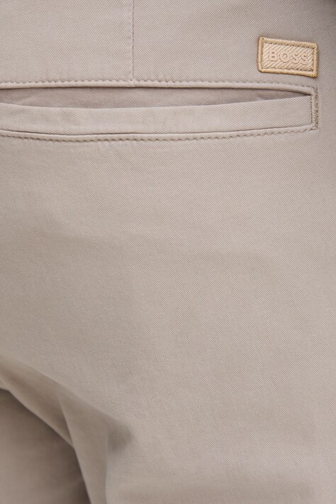 BOSS штани chinos чоловічі бавовняні з еластаном H-Kane1 — AW25-SPM01R, бежевий — фото 4