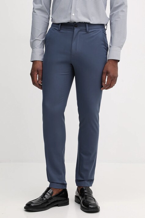 Брюки BOSS P-Kaiton1-Zip цвет чёрный фасон chinos 50543945