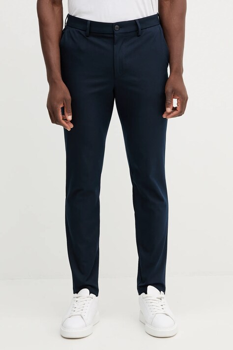 Штани BOSS колір синій фасон chinos 50543945