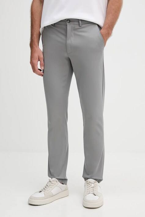Штани BOSS колір сірий фасон chinos 50543945