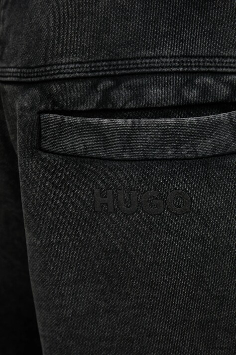 Бавовняні шорти Hugo Blue Nebusho — AW25-SPM026, сірий — фото 4