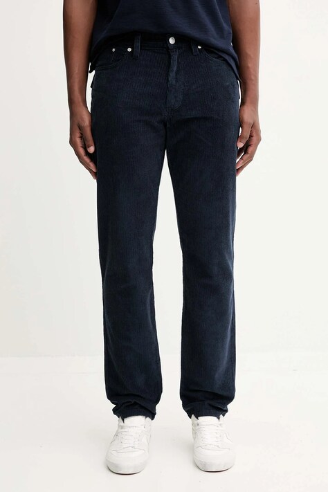 Tommy Jeans pantaloni in velluto a coste uomo colore blu navy DM0DM22242