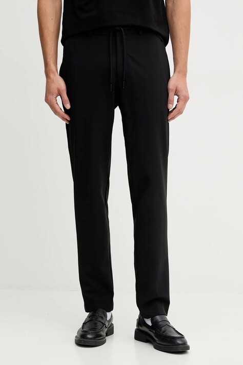 Karl Lagerfeld spodnie męskie kolor czarny 554006.255056