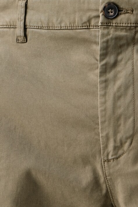 United Colors of Benetton Spodnie męskie bawełniane z elastanem zielone regular waist 4TZYUF05H