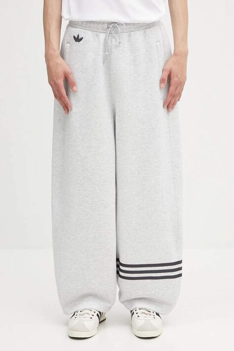 adidas Originals spodnie dresowe Neuclassics męskie kolor szary z aplikacją JW5443