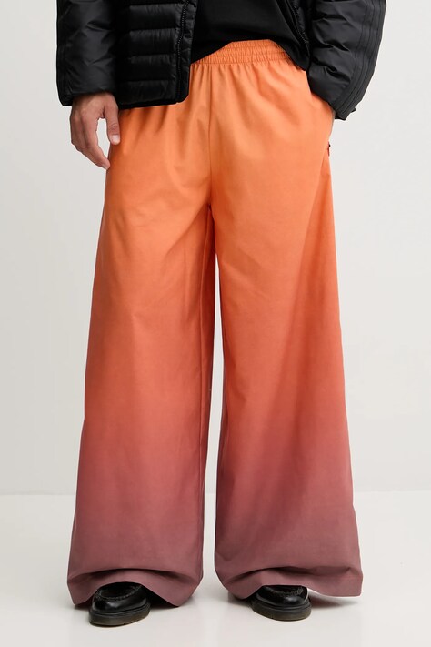 adidas Originals pantaloni de trening Adilenium culoarea portocaliu, cu imprimeu, JW7260