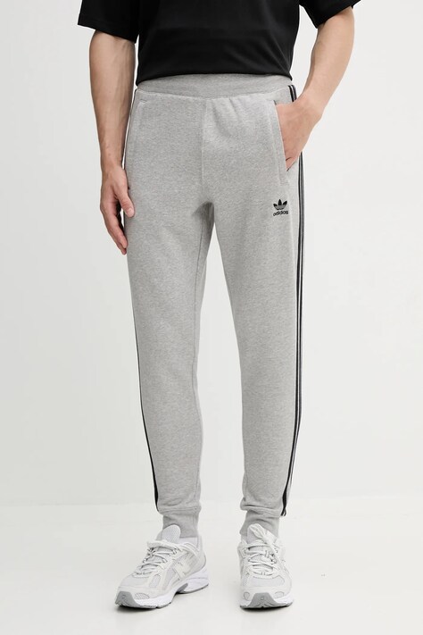 Παντελόνι φόρμας adidas Originals 3-Stripes ανδρικό, χρώμα: γκρι, JY1387