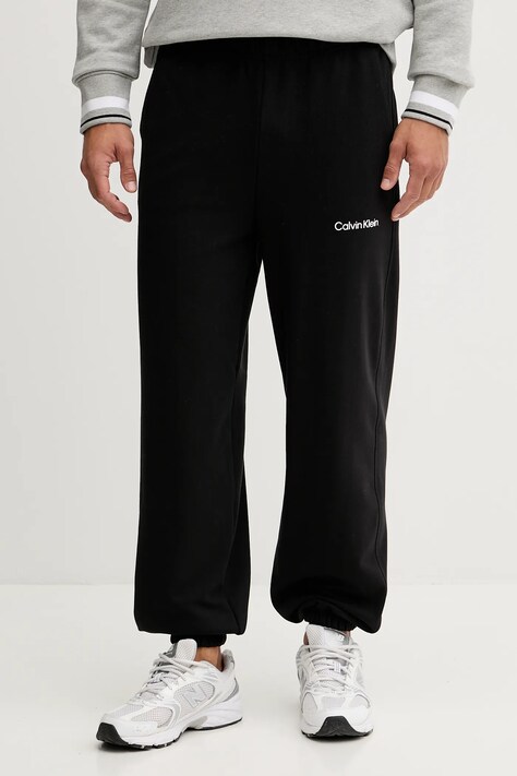 Calvin Klein Performance spodnie dresowe męskie kolor czarny gładkie LVGMF5P700