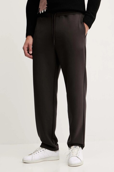 Tepláky EA7 Emporio Armani pánské, hnědá barva, AF13790.7X000133