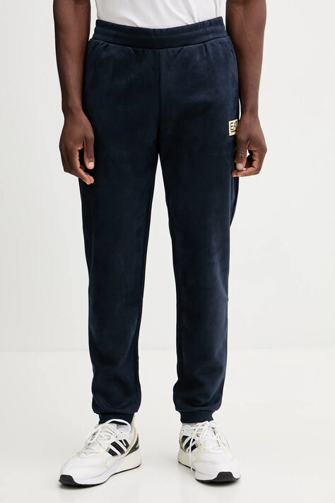 EA7 Emporio Armani spodnie dresowe męskie kolor granatowy gładkie AF16718.7M000676