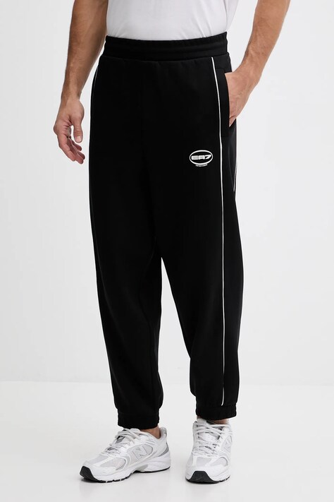 EA7 Emporio Armani spodnie dresowe męskie kolor czarny z nadrukiem AF12660.7M000987