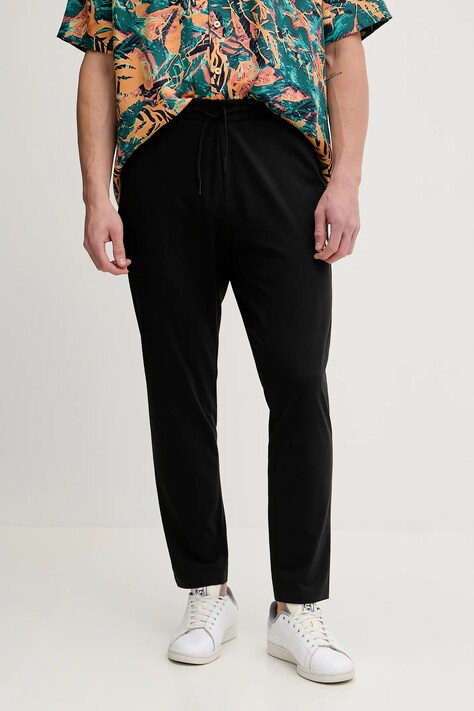 adidas pantaloni de trening Essential culoarea negru, cu imprimeu, JF1105