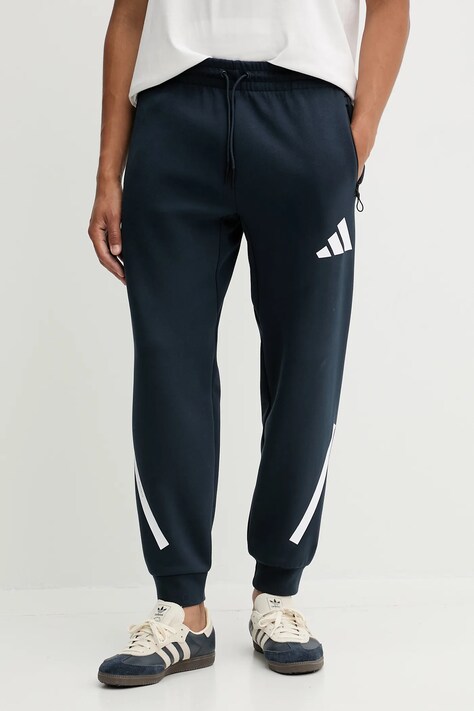 Tepláky adidas x Z.N.E pánské, modrá barva, JW4723