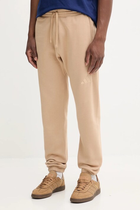 adidas spodnie dresowe All SZN męskie kolor beżowy gładkie JX5099