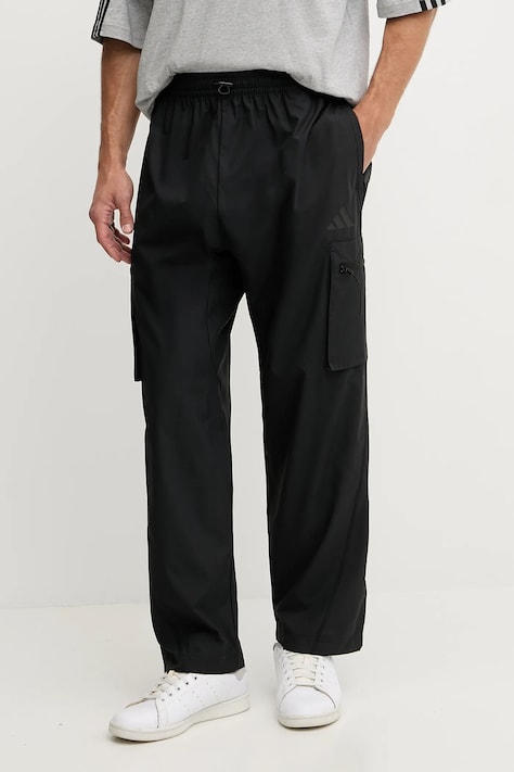Hlače adidas boja: crna, cargo kroj, KE4390