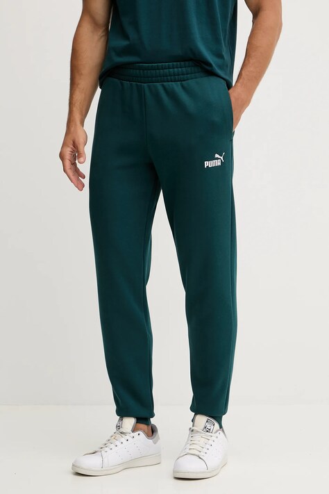 Παντελόνι φόρμας Puma ανδρικό, χρώμα: πράσινο, 682607