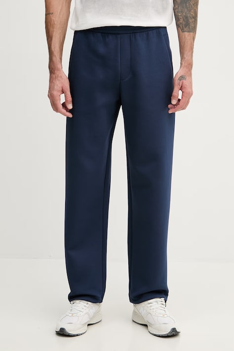 Armani Exchange спортивные штаны для мужчин с хлопком тёмно-синие regular waist
