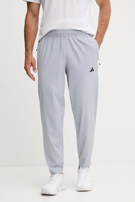 Штани для тренувань adidas Performance Train Essentials колір сірий однотонні JW2506