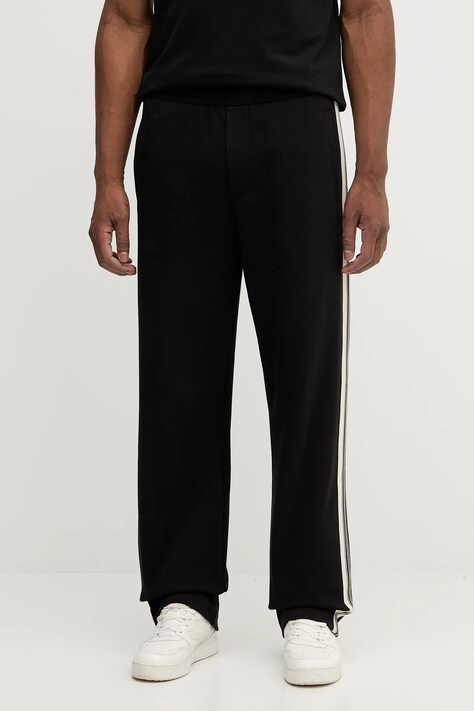 Emporio Armani spodnie dresowe męskie kolor czarny z aplikacją EM002873 AF13488