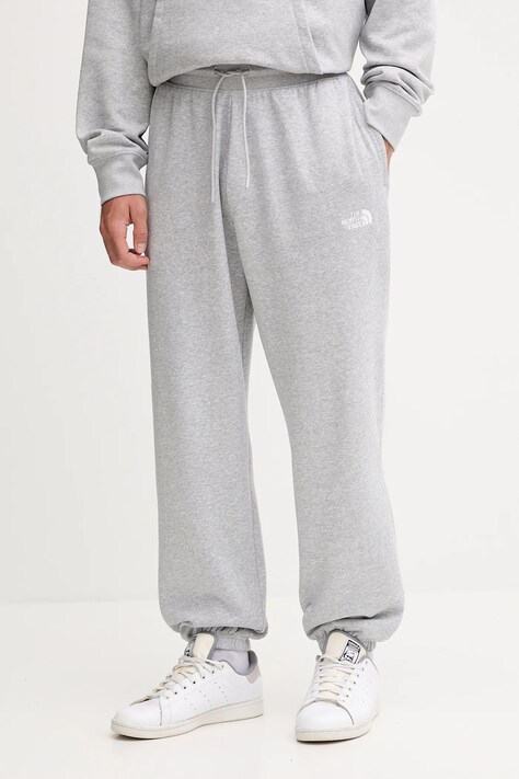 Παντελόνι φόρμας The North Face Essential Relaxed ανδρικό, χρώμα: γκρι, NF0A8C1FDYX1