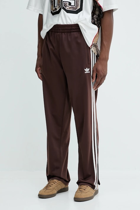 Спортивные штаны adidas Originals Firebird Tp цвет коричневый с аппликацией KA0482